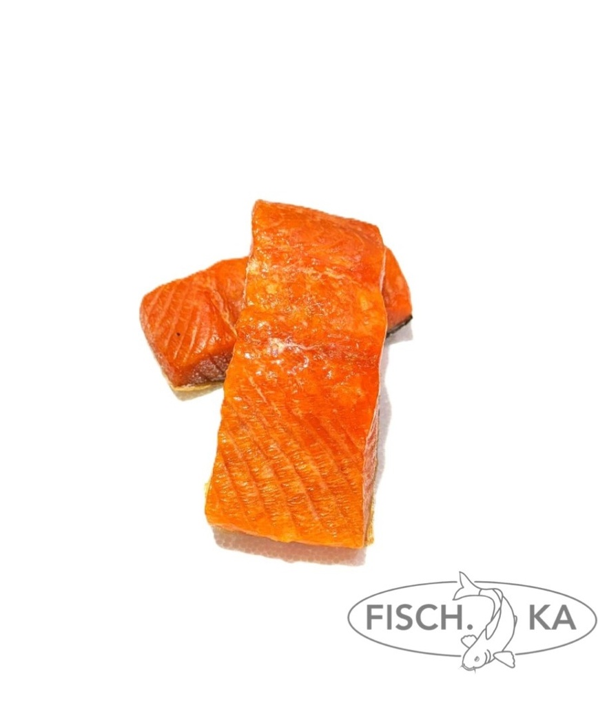 [OB377] Филе лосося порционное горячего копчения 4 кг уп DE