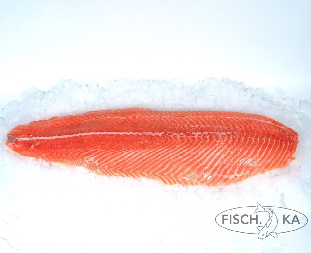 [OB153] Lachs Filet OHNE Haut Trimm-D Frisch 1-1,4 kg/st 12 kg/pack (620)